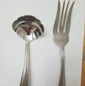 Serving fork and small ladle